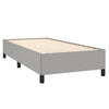 Hellgraues Bettgestell ohne Matratze Jacques 90x190cm (Einzelstoff)