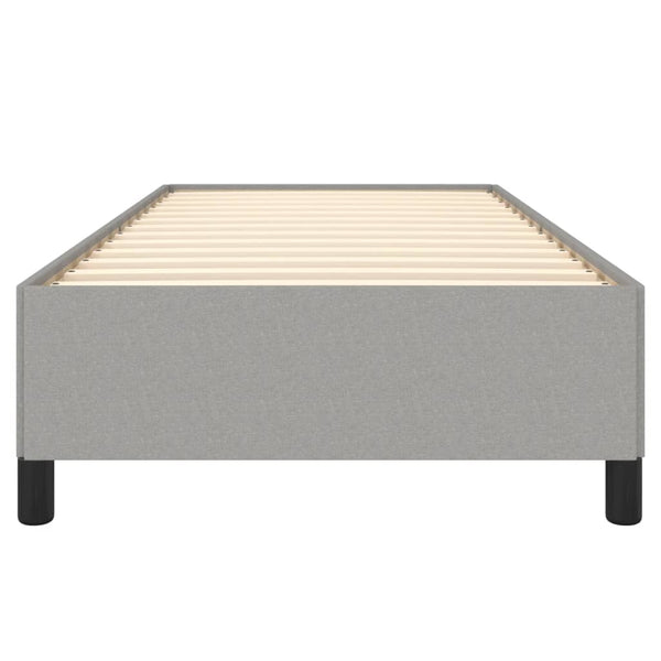 Hellgraues Bettgestell ohne Matratze Jacques 90x190cm (Einzelstoff)