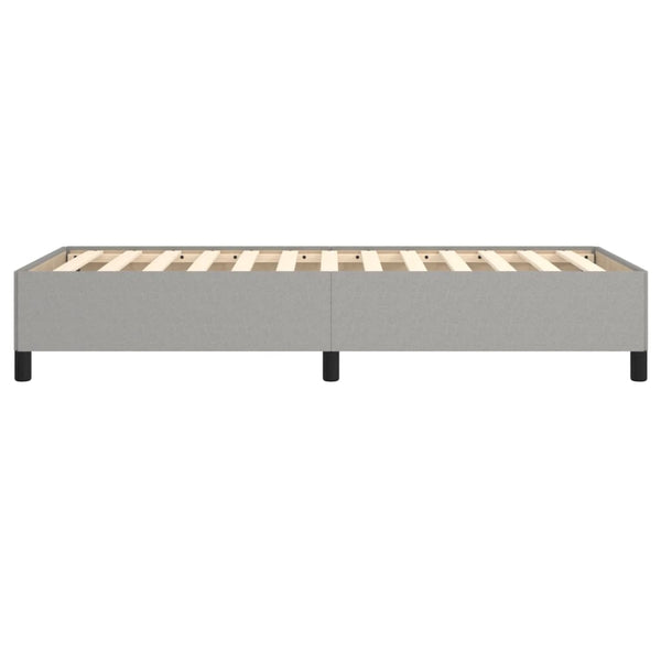 Hellgraues Bettgestell ohne Matratze Jacques 90x190cm (Einzelstoff)