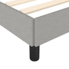 Hellgraues Bettgestell ohne Matratze Jacques 90x190cm (Einzelstoff)