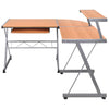 Brauner Eckschreibtisch Costeliana 132x112x99cm (Holz)