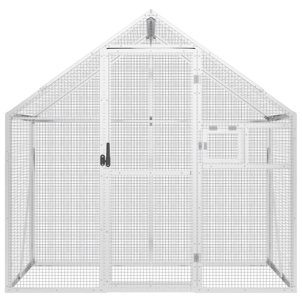 Volieren Silber Travius 79x100x185cm (Aluminium)