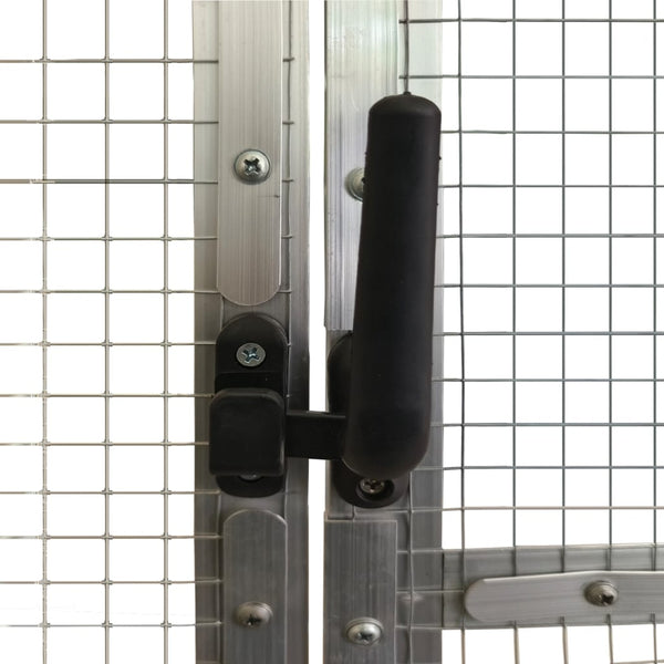 Volieren Silber Travius 79x100x185cm (Aluminium)