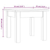 Grauer Couchtisch Ecart 35x35x30cm (Kiefer)