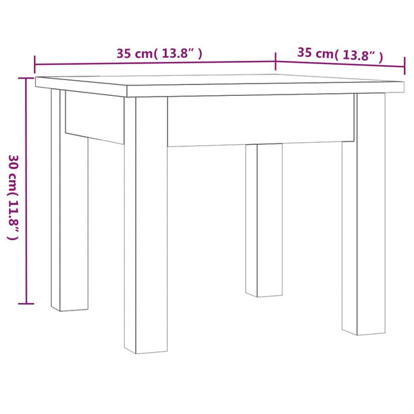 Grauer Couchtisch Ecart 35x35x30cm (Kiefer)