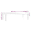 Couchtisch Ecart 110x50x30cm (Kiefer)