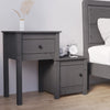 Grauer Nachttisch Tovien 79,5x38x65,5cm (Kiefer)