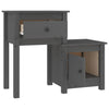 Graue Nachttische Tovien 79,5x38x65,5cm (2 St. Kiefer)