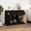 Schwarzes Sideboard Arhonda 100x35x74,5cm (Kiefer)