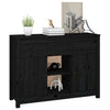 Schwarzes Sideboard Arhonda 100x35x74,5cm (Kiefer)