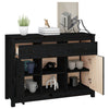 Schwarzes Sideboard Arhonda 100x35x74,5cm (Kiefer)