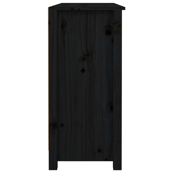 Schwarzes Sideboard Arhonda 100x35x74,5cm (Kiefer)