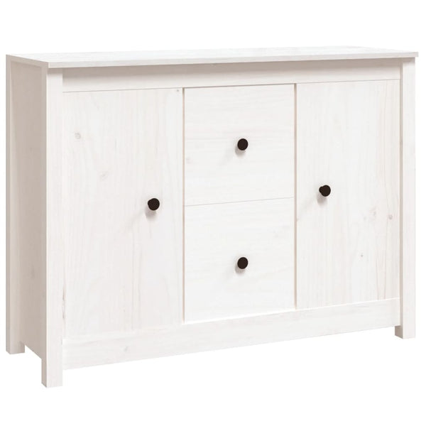 Weißes Sideboard Vie 100x35x74cm (Kiefer)