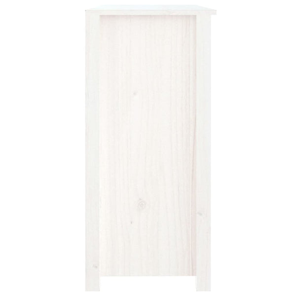 Weißes Sideboard Vie 100x35x74cm (Kiefer)
