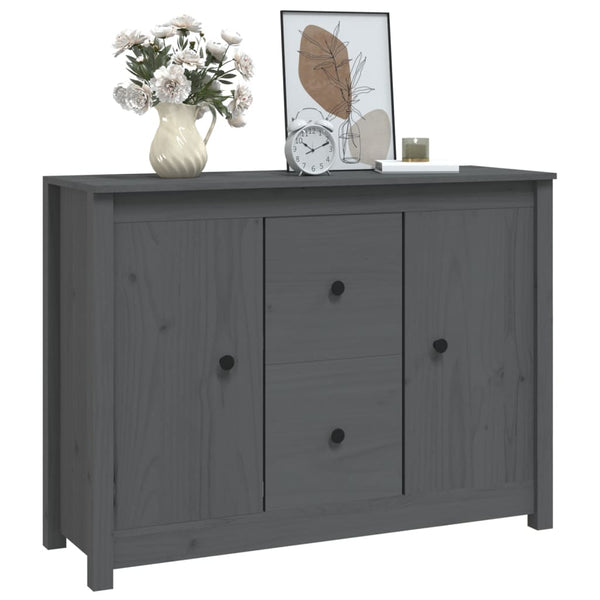 Harmaa senkki Vie 100x35x74cm (mänty)