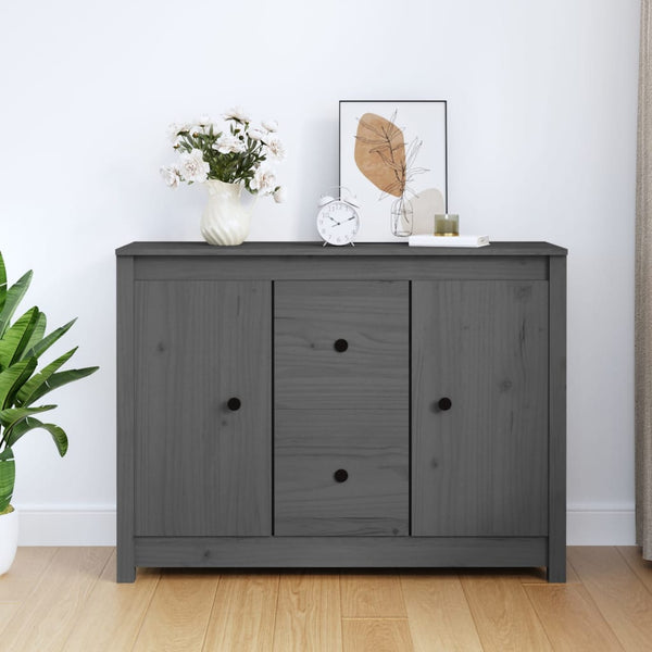 Harmaa senkki Vie 100x35x74cm (mänty)