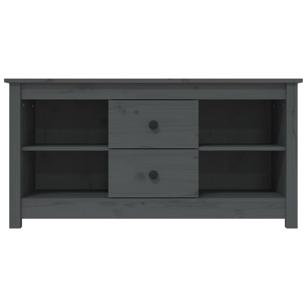 Graues TV-Möbel Ngavril 103x36,5x52cm (Kiefer)