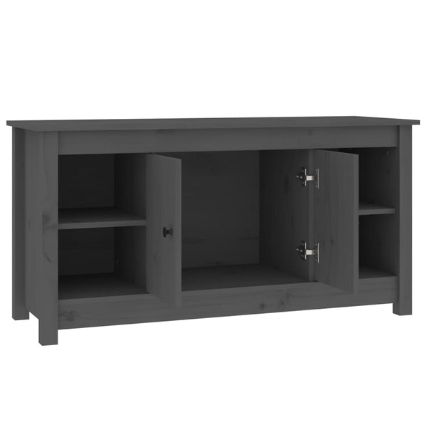 Graues TV-Möbel Cosminel 103x36,5x52cm (Kiefer)