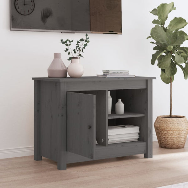 Grauer TV-Schrank Jaqueslline 70x36,5x52cm (Kiefer)