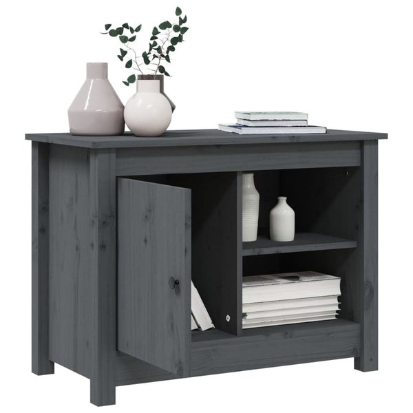 Grauer TV-Schrank Jaqueslline 70x36,5x52cm (Kiefer)