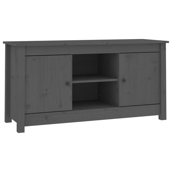 Graues TV-Möbel Anoreta 103x36,5x52cm (Kiefer)