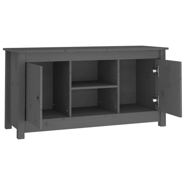 Graues TV-Möbel Anoreta 103x36,5x52cm (Kiefer)