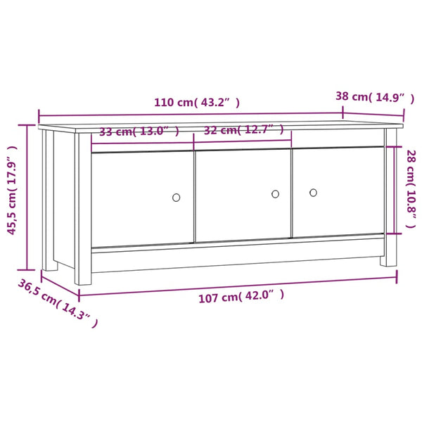 Kenkäkaappi Izhac 110x38x45,5cm (mänty)