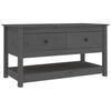 Grauer Couchtisch Slavia 102x49x55cm (Kiefer)