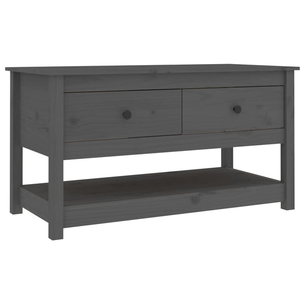 Grauer Couchtisch Slavia 102x49x55cm (Kiefer)