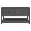 Grauer Couchtisch Slavia 102x49x55cm (Kiefer)