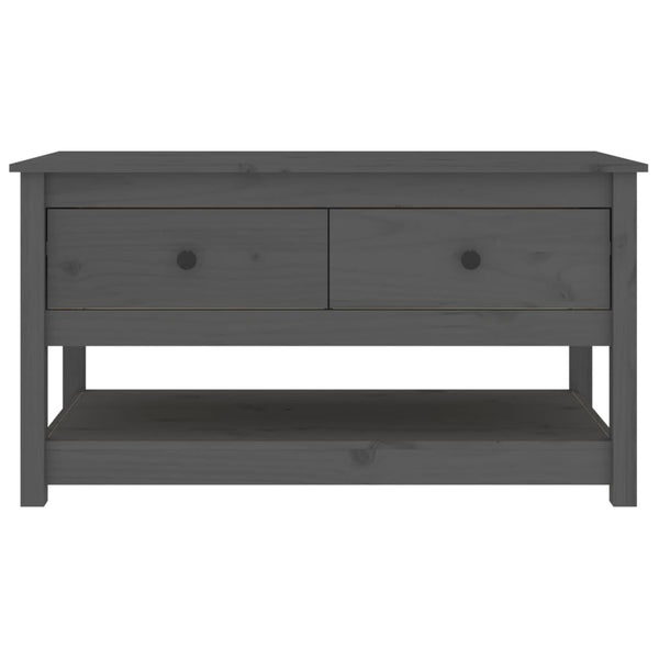Grauer Couchtisch Slavia 102x49x55cm (Kiefer)