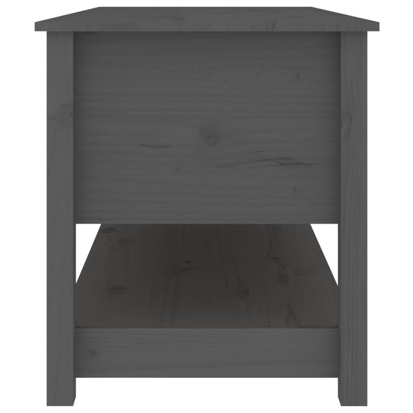 Grauer Couchtisch Slavia 102x49x55cm (Kiefer)