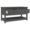 Grauer Couchtisch Slavia 102x49x55cm (Kiefer)