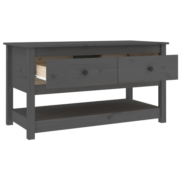 Grauer Couchtisch Slavia 102x49x55cm (Kiefer)