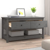 Grauer Couchtisch Slavia 102x49x55cm (Kiefer)