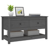 Grauer Couchtisch Slavia 102x49x55cm (Kiefer)