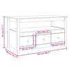 Couchtisch Enek 102x49x55cm (Kiefer)