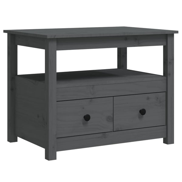 Couchtisch Sturm Grau 71x49x55cm (Kiefer)