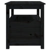 Schwarzer Couchtisch Sturm 71x49x55cm (Kiefer)
