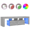 TV-Bank Grau mit LED-Beleuchtung Grozdana 140x36,5x40cm