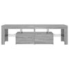 TV-Bank Grau mit LED-Beleuchtung Grozdana 140x36,5x40cm