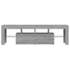 TV-Bank Grau mit LED-Beleuchtung Grozdana 140x36,5x40cm
