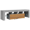 TV-Bank Grau mit LED-Beleuchtung Grozdana 140x36,5x40cm
