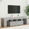 TV-Bank Grau mit LED-Beleuchtung Grozdana 140x36,5x40cm
