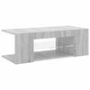 Graues TV-Möbel mit LED-Beleuchtung Jair 90x39x30cm