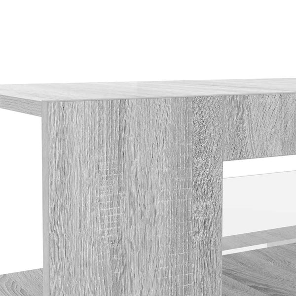 Graues TV-Möbel mit LED-Beleuchtung Jair 90x39x30cm