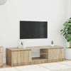 Räucher-Eiche TV-Lowboard mit LED-Beleuchtung Dondos 140x40x35,5cm