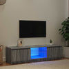 Graues TV-Möbel mit LED-Beleuchtung Dondos 140x40x35,5cm