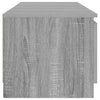 Graues TV-Möbel mit LED-Beleuchtung Dondos 140x40x35,5cm