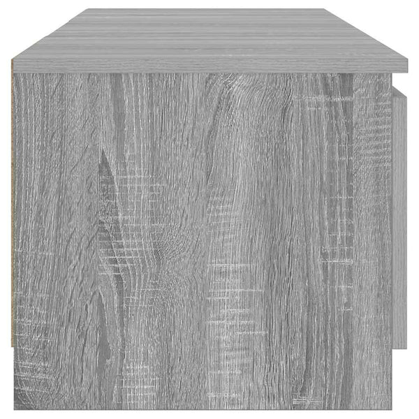 Graues TV-Möbel mit LED-Beleuchtung Dondos 140x40x35,5cm